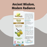 New Roots Herbal Organic Marula Seed Oil 30 mL – package ingredients and directions