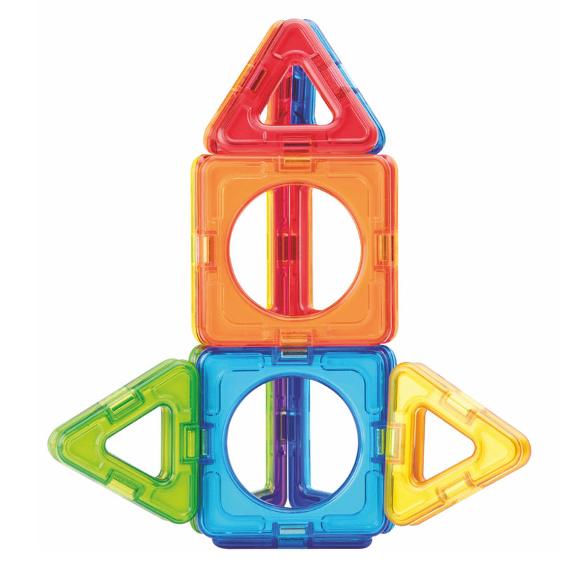 Magformers Basic Plus 14-Piece Set – triangle and circle tower model