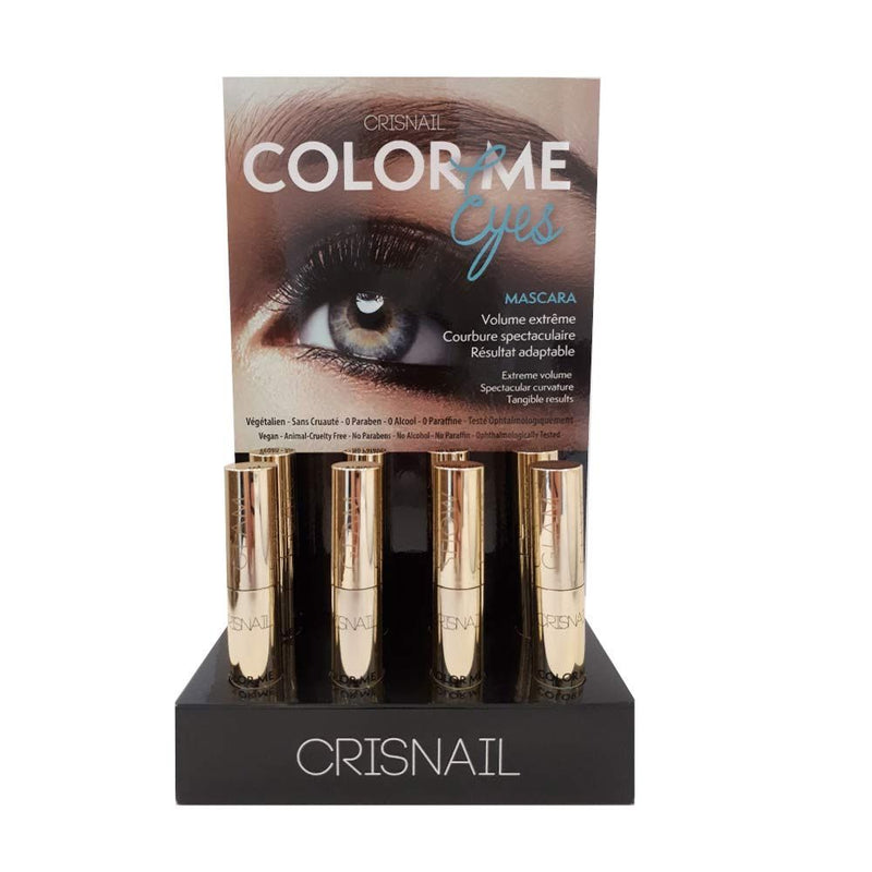 Crisnail – Color Me Eyes Mascara Display (8 x 13.5 mL)