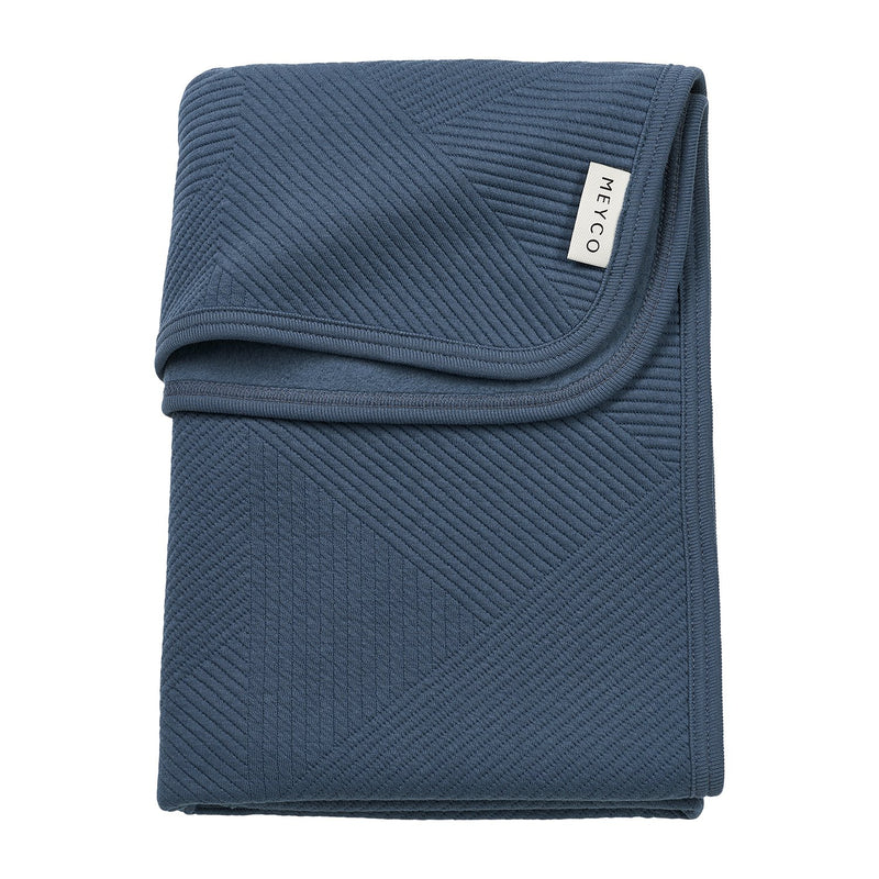 Meyco Baby Pure Flannel Baby Blankets – Indigo – product view