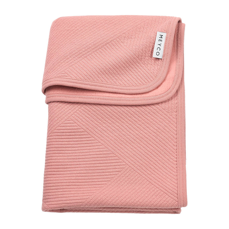 Meyco Baby Pure Flannel Baby Blankets – Rose – product view