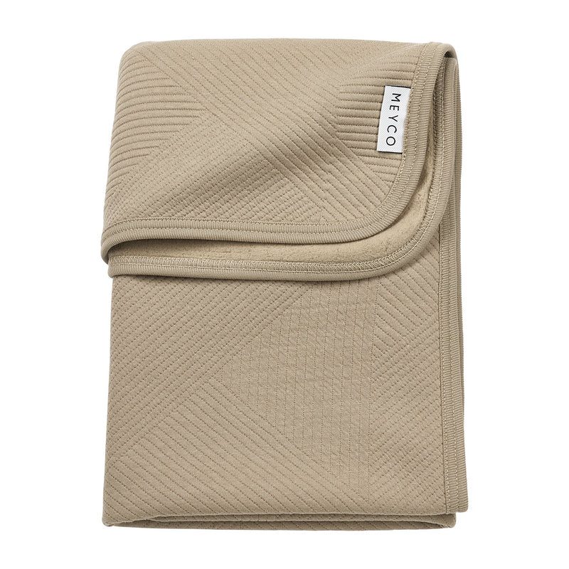 Meyco Baby Pure Flannel Baby Blankets – Taupe – product view