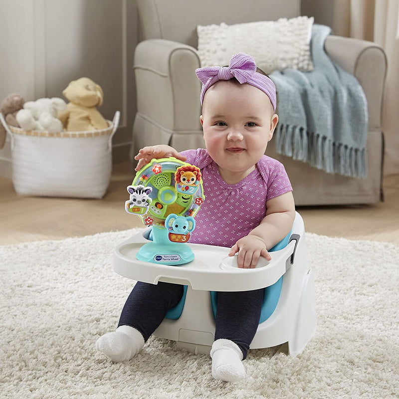 VTech Turn & Learn Ferris Wheel baby toy with lion, zebra and elephant