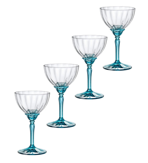 Bormioli Rocco - Florian Lucent Blue Coupe x4