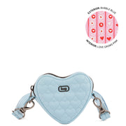 LUG - Heartbeat Matte Luxe VL Mini Crossbody Bag - BUBBLE BLUE