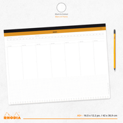 Undated Weekly Desk Pad 60 Sheets A3+ (16.5 x 12.2 in)