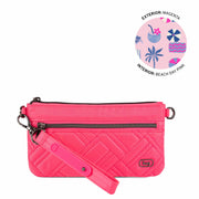 Super Metro XL Wristlet with Charm Bar - MAGENTA | LUG