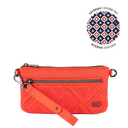 Super Metro XL Wristlet with Charm Bar - CAYENNE RED | LUG