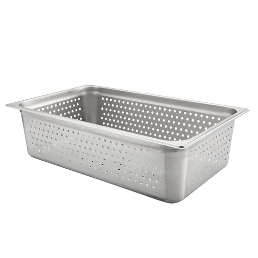 Browne - Steam Pan, Anti-Jam, Perforated, Full Size, 6"/15.2cm Deep