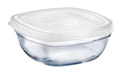Duralex - Duralex Lys / Freshbox Square Stackable Bowl with White Lid 11cm