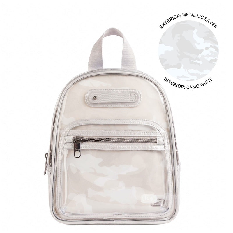 Jetliner Clearview Backpack - METALLIC SILVER | LUG