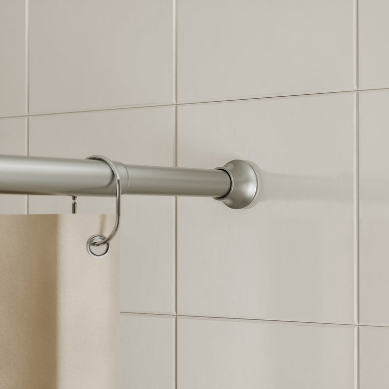 UMBRA - Chroma Shower Tension Rod-Matte Black-Size-42-72"-Diameter-5/8" (1.6cm approx)