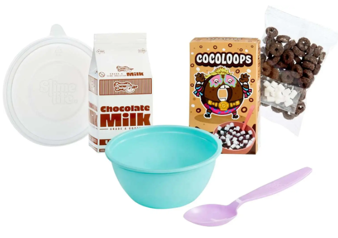 SlimeLife - Kit de slime bol de céréales au chocolat