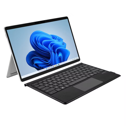 Adesso – Clavier Bluetooth pour Microsoft Surface Pro 3/4/5/6/7 corps en aluminium - Noir