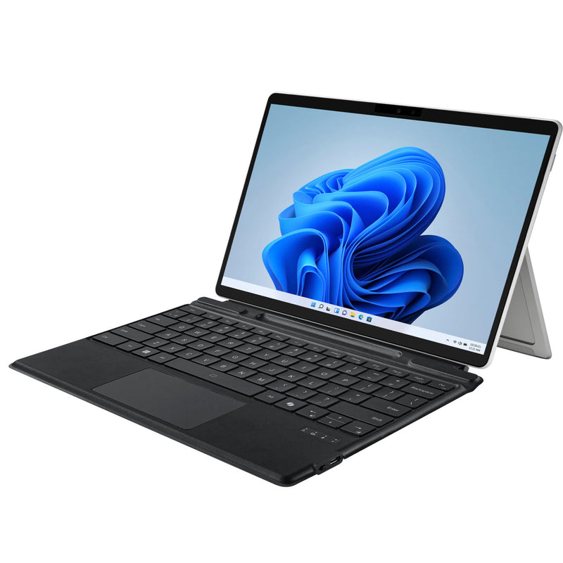 Adesso – Clavier Bluetooth pour Microsoft Surface Pro X/8/9/10/11, corps en aluminium – Noir