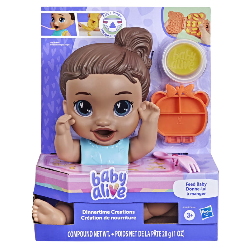 Baby Alive - Poupée Dinnertime Creations cheveux bruns