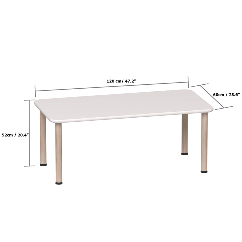 Beleduc Santino Rectangular Classroom Table dimensions