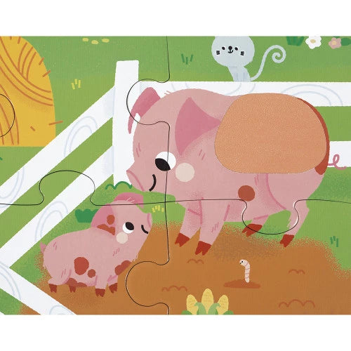 Janod - Puzzle - Tactile Farm