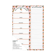 Pierre Belvédère - Planning Notepad - Oranges