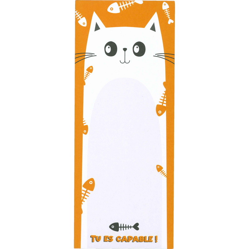 NOTEPAD- CHAT JAUNE