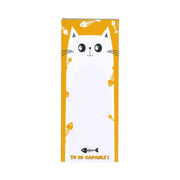 NOTEPAD- CHAT JAUNE