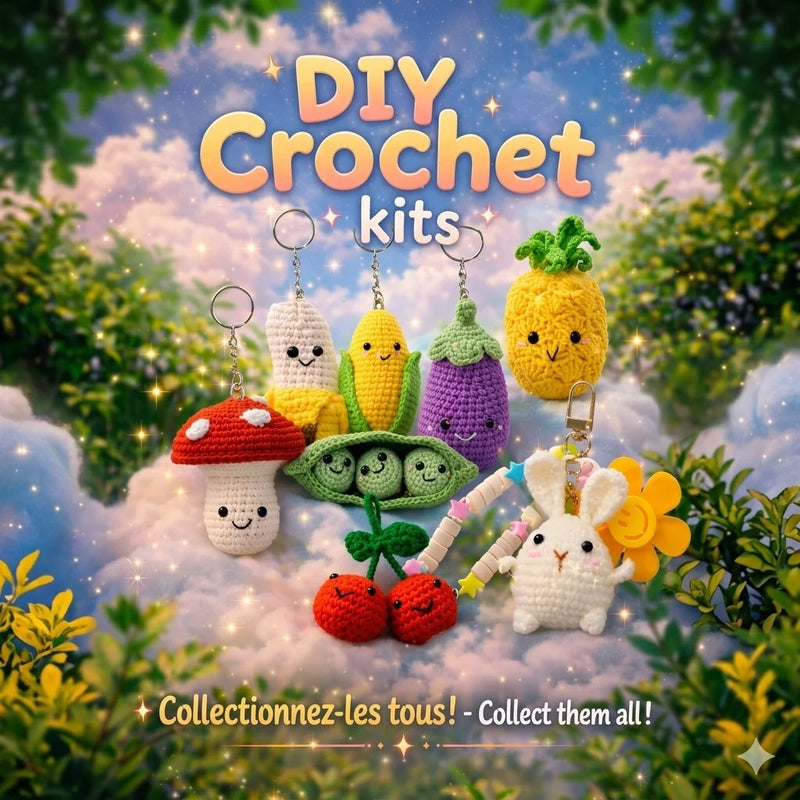Broderie - KIT DE PORTE-CLÉS AU CROCHET À FAIRE SOI-MÊME BANANA BUDDY