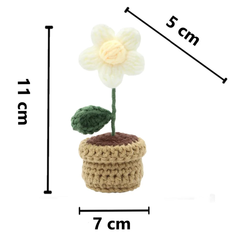 Broderie - POTTED DAISY DIY CROCHET KIT