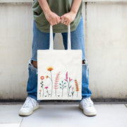 MEADOW FLOWERS TOTE BAG EMBROIDERY KIT
