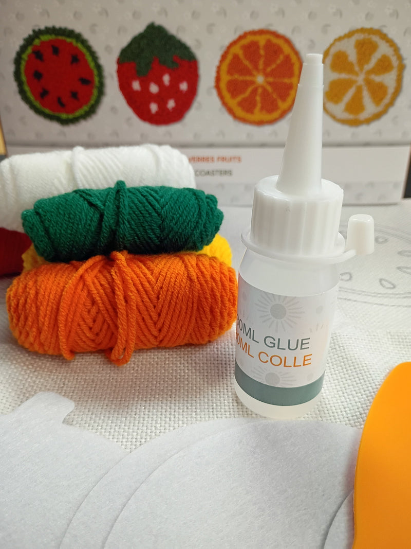 FRUITS PUNCH NEEDLE COASTER KIT