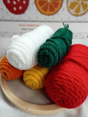 FRUITS PUNCH NEEDLE COASTER KIT