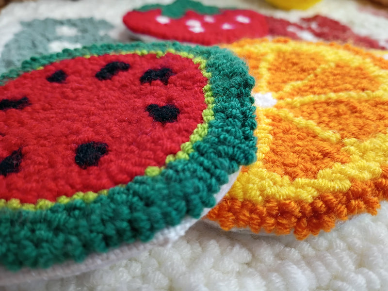 FRUITS PUNCH NEEDLE COASTER KIT