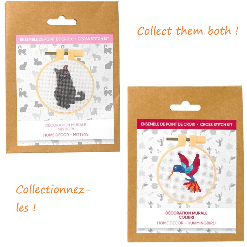 MITTENS KITTY CROSS STITCH KIT