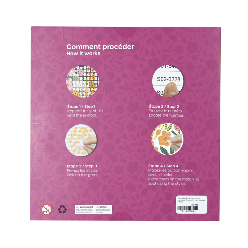 DIAMOND ART DIY TRAY- FLOWERS