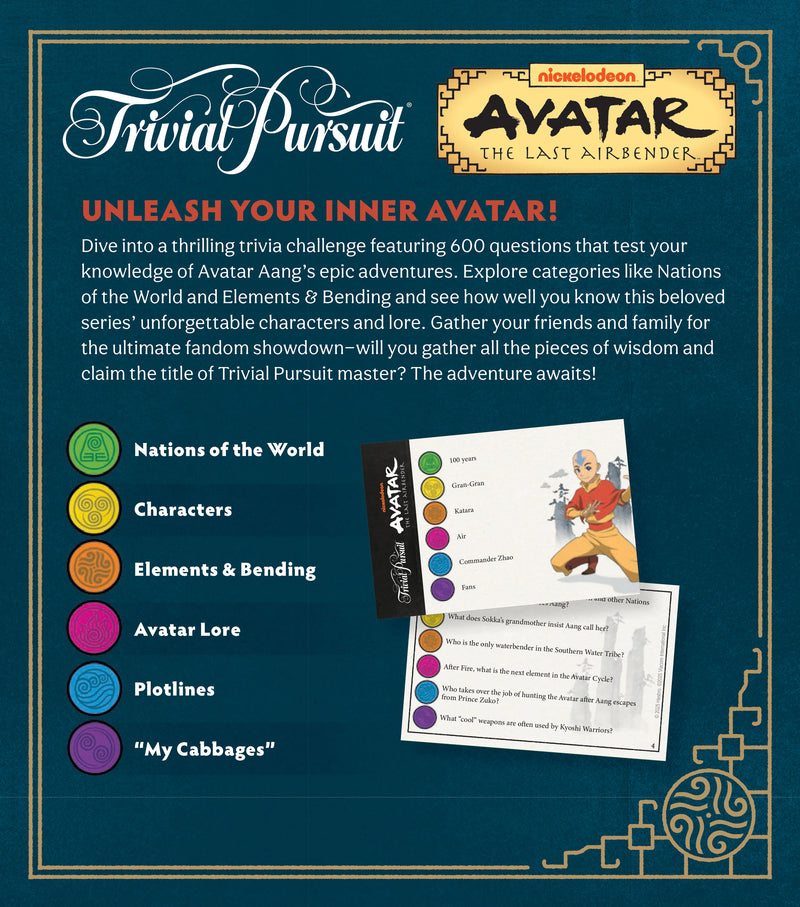 USAopoly - TRIVIAL PURSUIT - AVATAR, LE DERNIER MAÎTRE DE L'AIR 