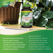 Nature’s Way – Saw Palmetto Berry – 585 mg | 180 Vegetarian Capsules – herbal prostate support