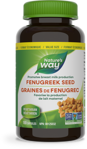 Nature’s Way – Fenugreek Seed – 565 mg | 180 Vegetarian Capsules – front bottle