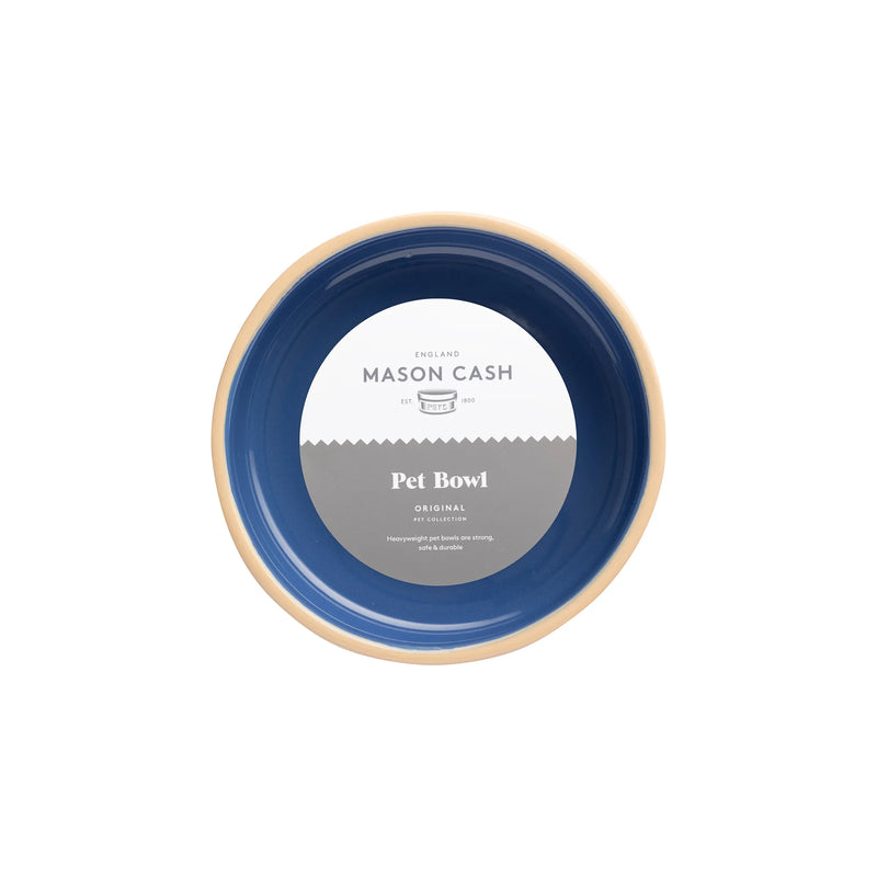 Mason Cash - PETWARE - Lettered Dog Bowl, Cane & Blue