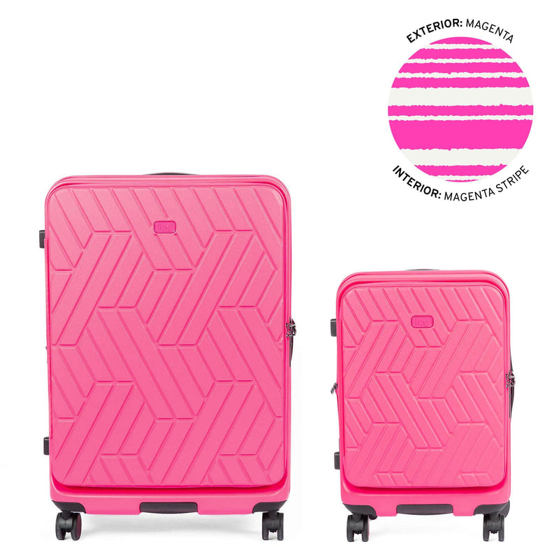 LUG - Box Truck Hard Sided Wheelie 2pc Set-MAGENTA