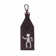 LUG - Oversized Zipper Puller with Clasp - Black/Skeleton