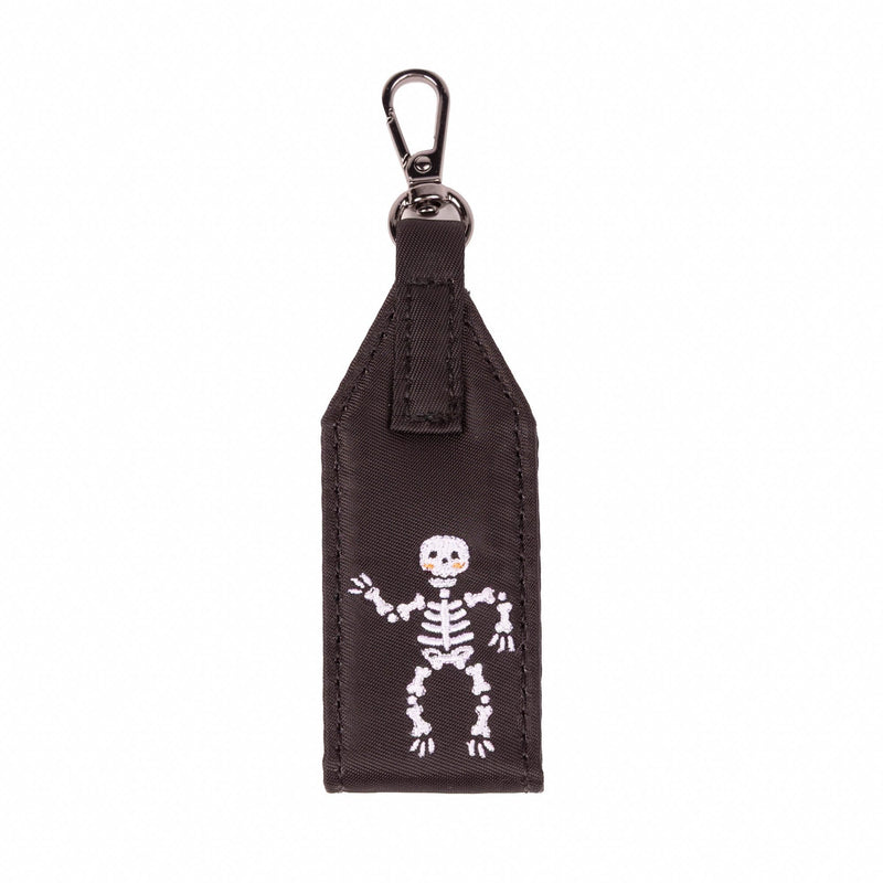 LUG - Oversized Zipper Puller with Clasp - Black/Skeleton