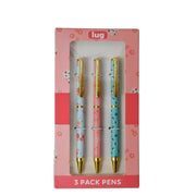 LUG - Scribble - Ballpoint Pens - 3-Piece Set - Lucky Cat