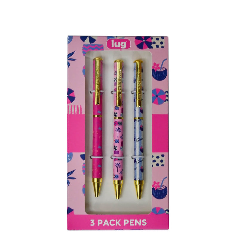 LUG - Scribble - Ballpoint Pens - 3-Piece Set - Beach Day