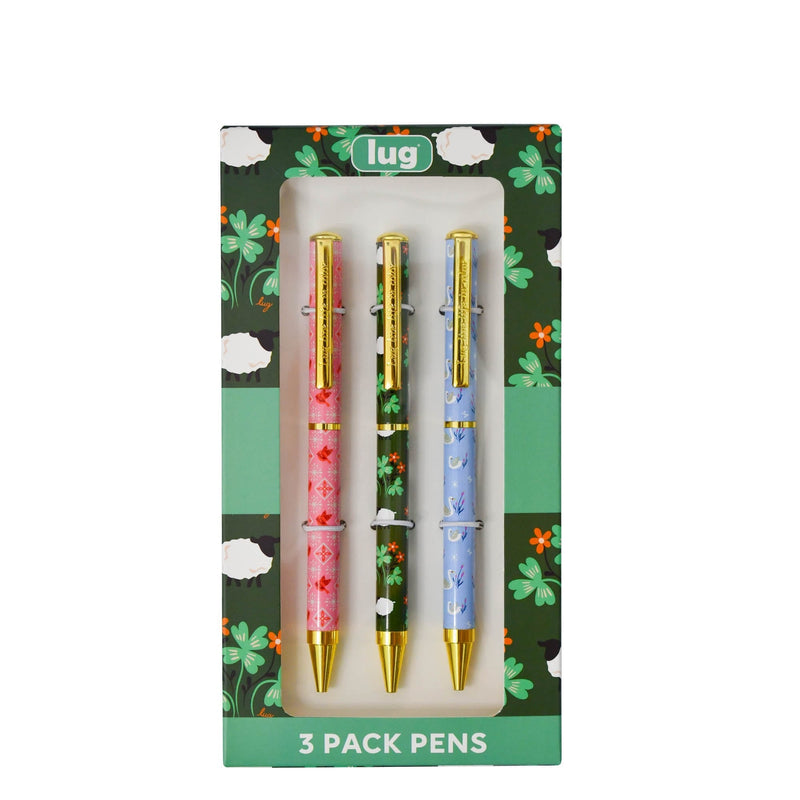 LUG - Scribble - Ballpoint Pens - 3-Piece Set - Animal Flock