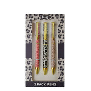 LUG - Scribble - Ballpoint Pens - 3-Piece Set - Faded Leopard