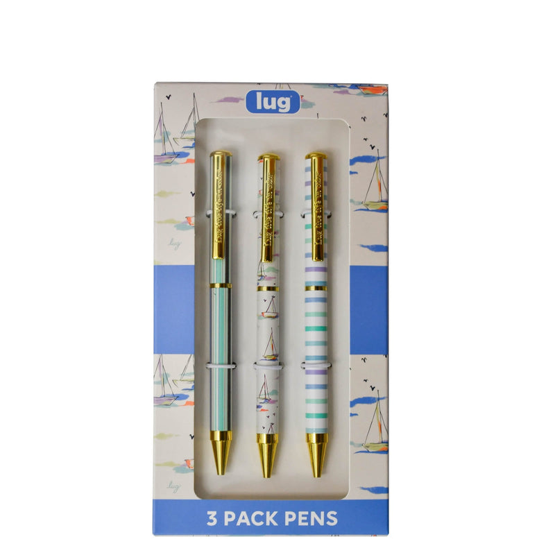 LUG - Scribble - Ballpoint Pens - 3-Piece Set - Smooth Sailing
