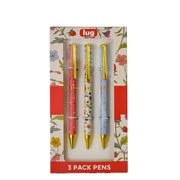 LUG - Scribble - Ballpoint Pens - 3-Piece Set - Berry Fields