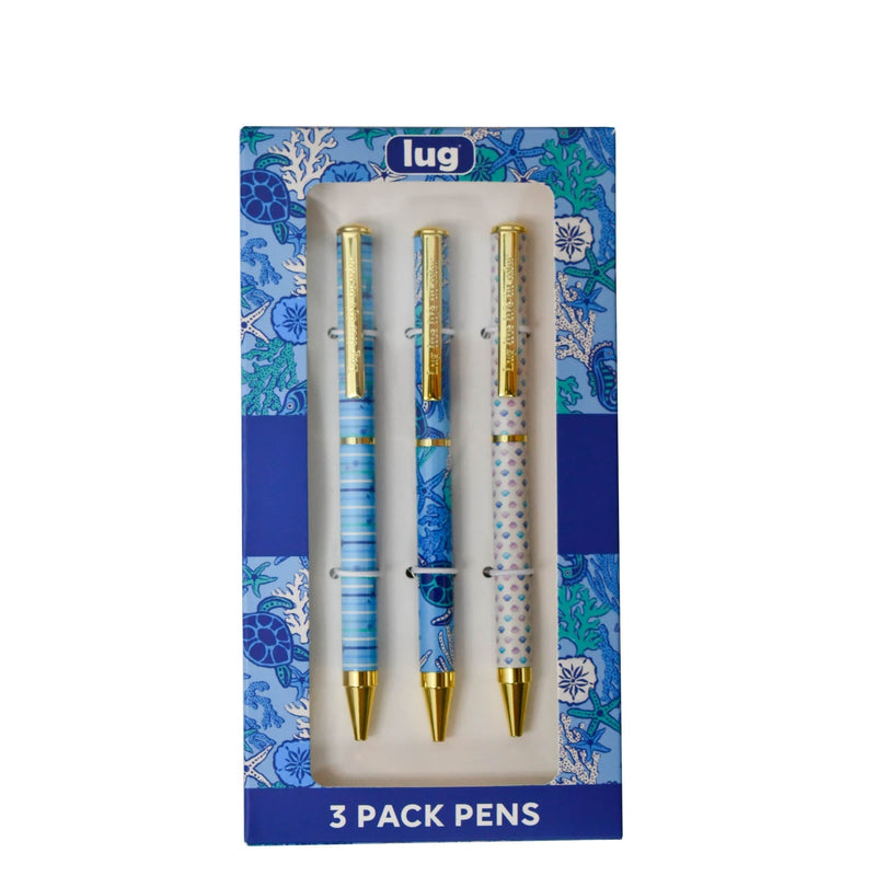 LUG - Scribble - Ballpoint Pens - 3-Piece Set - Sealife