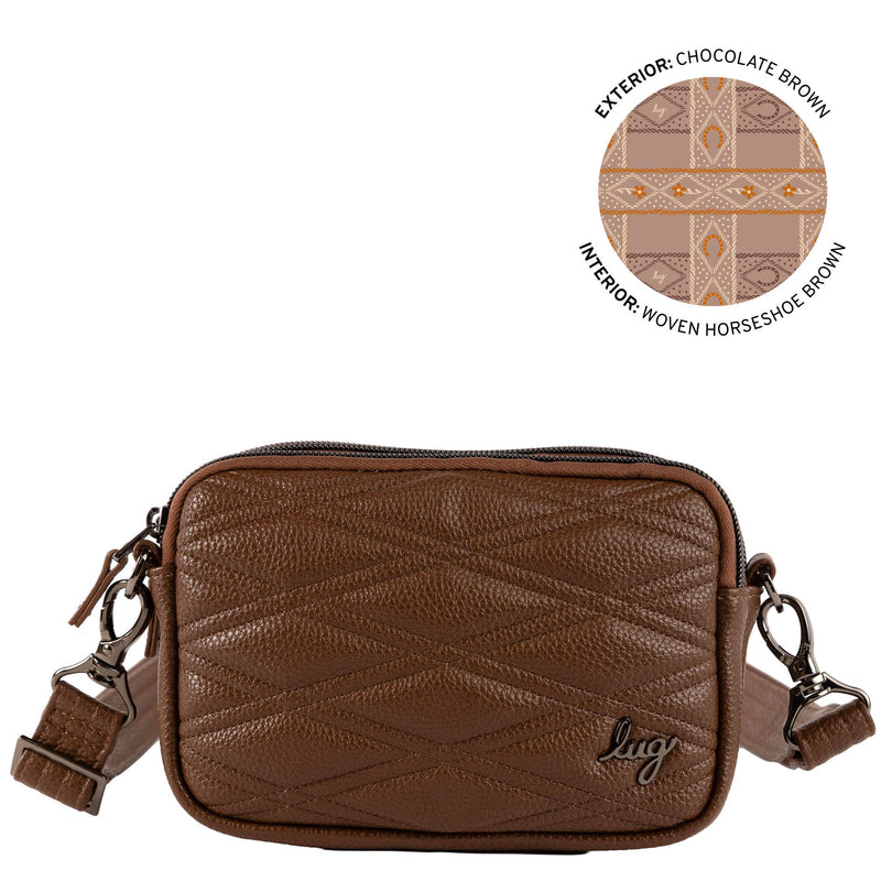 LUG - Coupe Classic VL - Convertible Crossbody Bag - Chocolate Brown