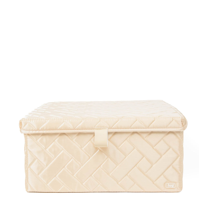 LUG - Tuckaway - Storage Bin with Lid & Dividers - Champagne