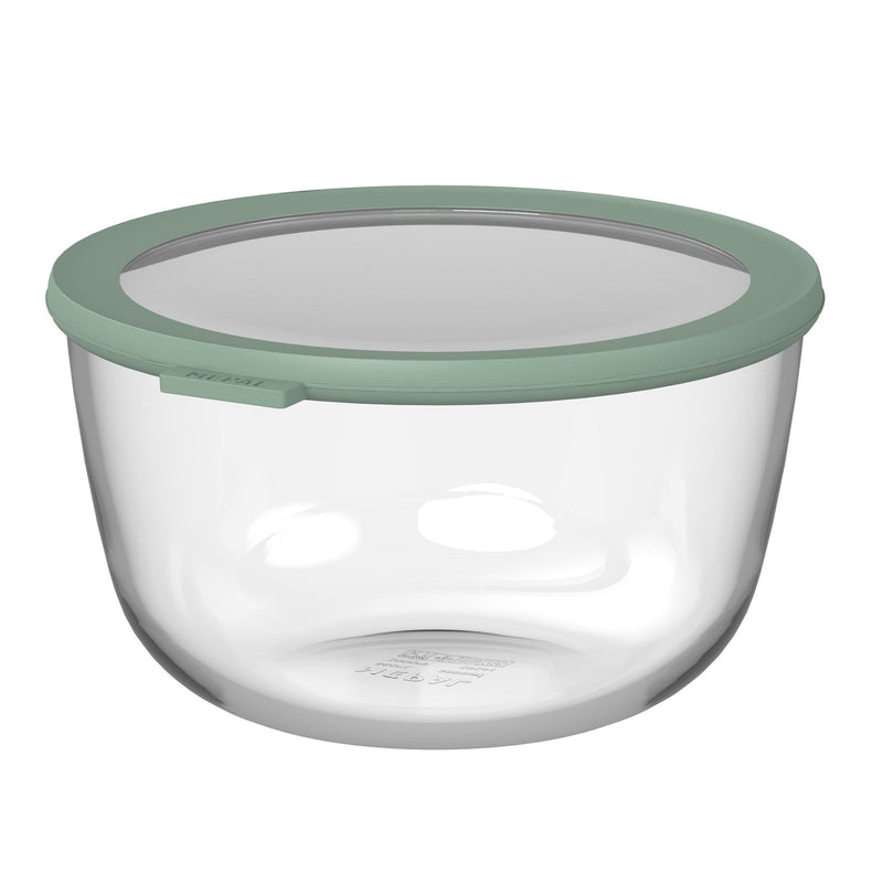 MEPAL - CIRQULA 3.0-litre glass food storage jar, Nordic Sage
